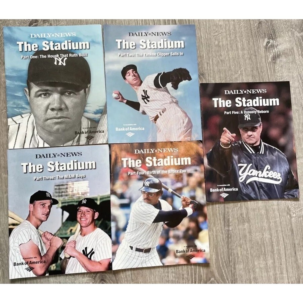 2008 The Daily News The Stadium Part 1-5 Babe DiMaggio Maris Reggie Torre Mantle